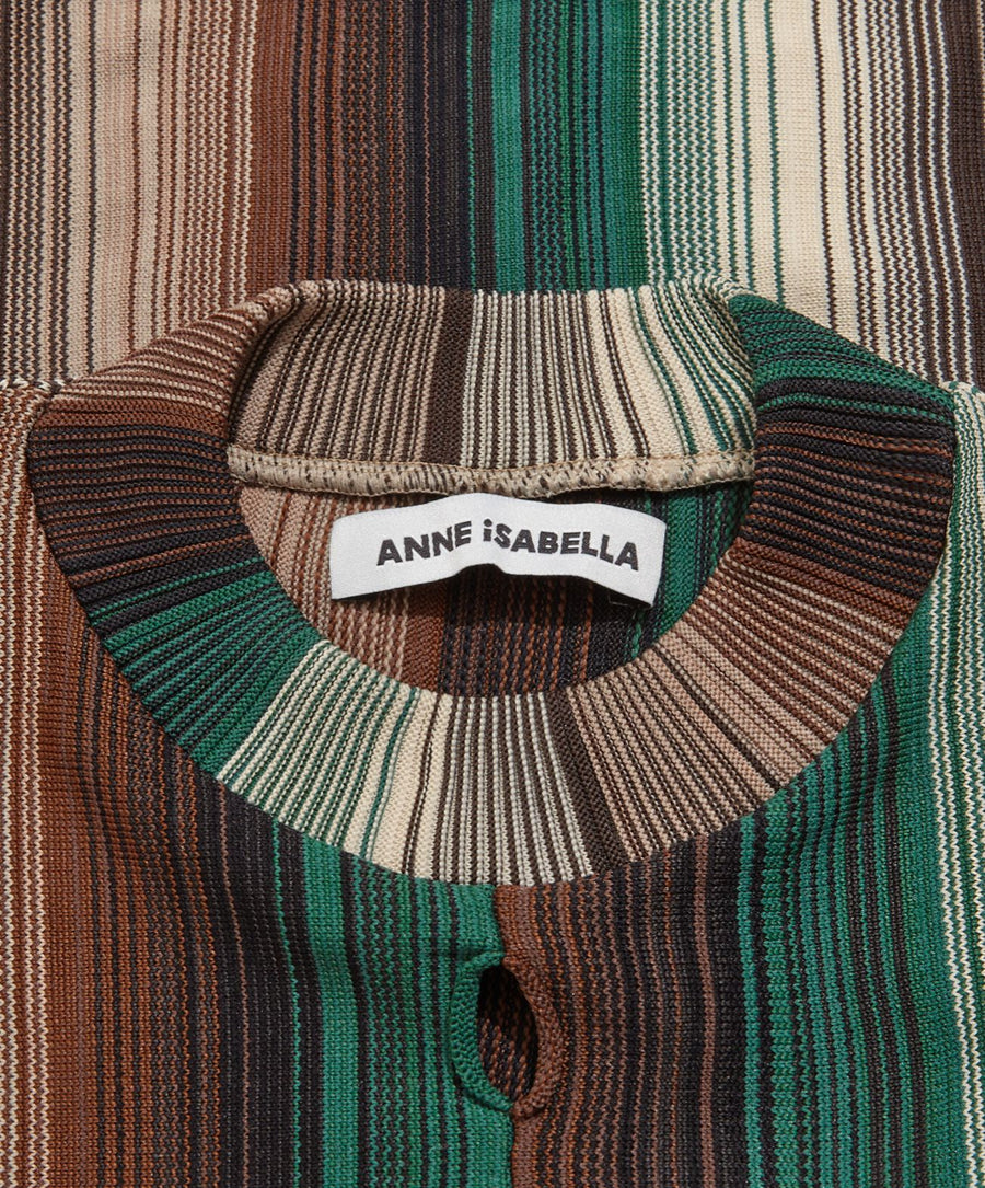 Stripe Long Sleeve Knitted Top