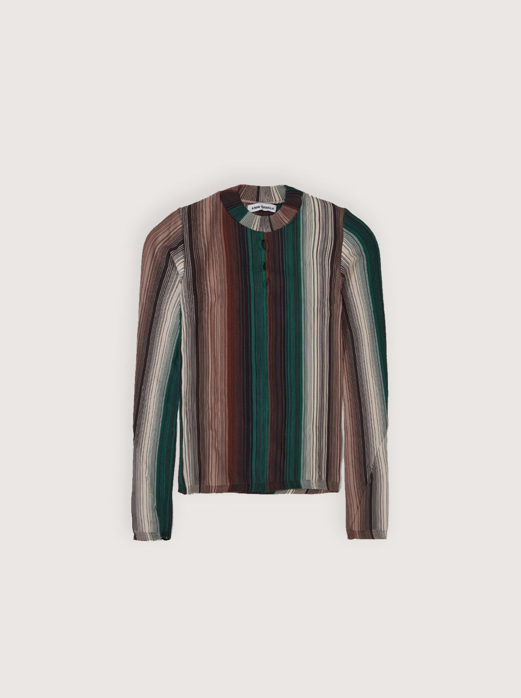 Stripe Long Sleeve Knitted Top